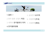 SAMSUNG ELECTRONICLOGITECH물류관리론-2