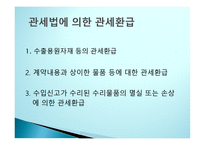 관세의 환급과 분할-6