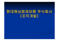 현대해상 화재보험 주식회사 조직개발-1