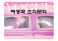 여성과 조직문화 여성 의사회 진출-1
