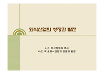 외식산업의 성장과 발전-1