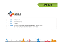 국내 물류기업 조사 대한통운-3