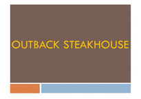 아웃백 Outback steakhouse성공사례조사-1