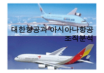 대한항공과 아시아나항공 조직분석-1