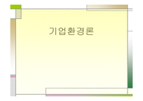 기업 환경론 개론-1