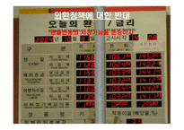 외환정책에 대한 반대 환율 변동의 시장기능을 존중하자-1