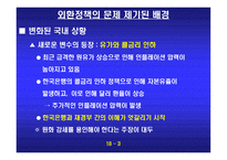 외환정책에 대한 반대 환율 변동의 시장기능을 존중하자-4