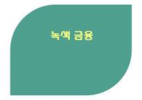 녹색금융 레포트-1