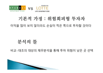 비율 분석을 통한 투자의사결정 현대백화점 롯데백화점-12