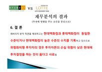비율 분석을 통한 투자의사결정 현대백화점 롯데백화점-17