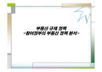 부동산 규제정책참여정부 부동산 정책분석-1