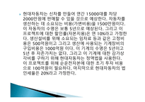 현대자동차 프로젝트 타당성 평가-3