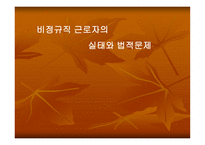 비정규직 근로자의 실태와 법적 문제-1