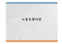 노동조합이란 레포트-1