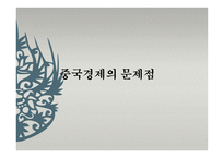 중국 경제의 문제점-1