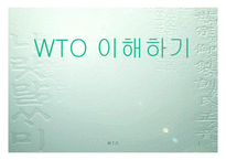 WTO 이해하기 레포트-1