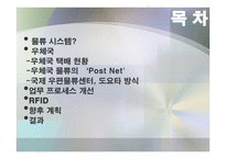 우체국의 물류시스템 물류관리론-2