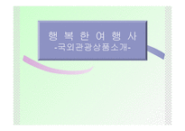 국외 관광상품 소개 보고서-1