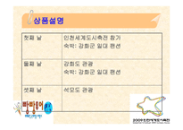 여행사 실무론 빵빵 투어 국내관광상품계획서-11