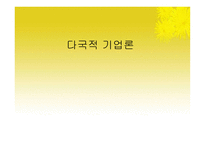 다국적 기업론 레포트-1
