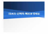 IBM의 선택적 복리후생제도-1