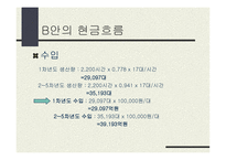 LCC 분석사례 제품 생산을 위한두 설비 대안-10