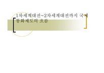 1차 세계대전~2차 세계대전까지 국제통화제도의 흐름-1