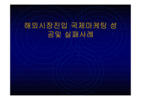 해외시장 진입 국제 마케팅 성공 및 실패사례-1