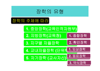 장학의 유형 레포트-1