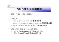 GEGeneralElectric의 경영혁신-2