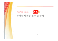 우체국 마케팅 전략 및 분석-1