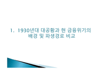 1930년대 미국의 경제 위기와 현재 경제위기의 비교-3