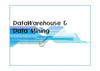 웨어 하우 스와마 이닝 DataWarehouse&DataMining-1