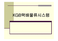 KGB 택배물류시스템 물류관리론-1