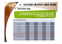 라디오방송언어와 통신언어-12