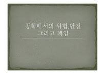 공학에서의 위험 안전 그리고 책임-1