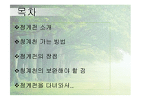 도시 속의 자연 청계천 소개 가는 방법 등-2