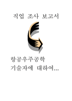 직업 조사보고서 항공우주공학기술자1-1