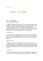 아동미술교육계획안 전도기식 아동미술-1