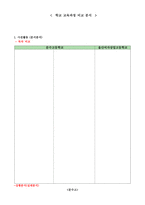학교교육과정 비교분석-1