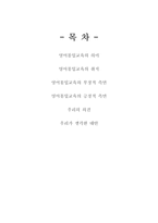영어 몰입교육 레포트-2