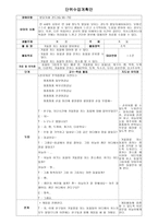 단위 수업계획안 발달지체 경도 IQ55~70 겨울잠 자는 동물을 알아봐요-1