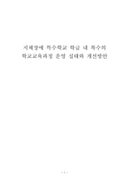 지체장애 특수학교 학급 내복수의 학교교육과정 운영실태와 개선방안-1