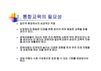 통합학급 특수아동의 이해와 교육-2