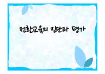전환교육의 진단과 평가보고서-1