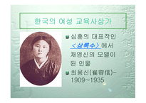 한국의 여성교육사상가 최용신-1
