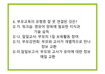 보육학개론 부모교육과 지역사회협력-20