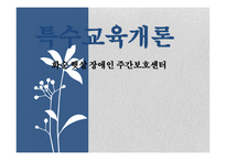 특수교육개론화순햇살장애인주간보호센터 소감문-1