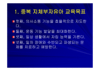중복지체 부자유아 교수학습지도방법-2