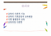 교육의 사회적 기능-2